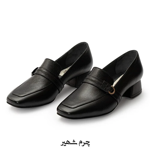 کفش زنانه چرم مدل رکابدار
