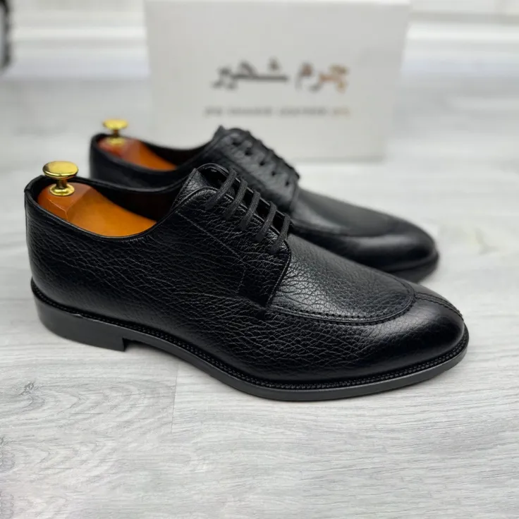 کفش مردانه چرم گاوی ساعتی درختی