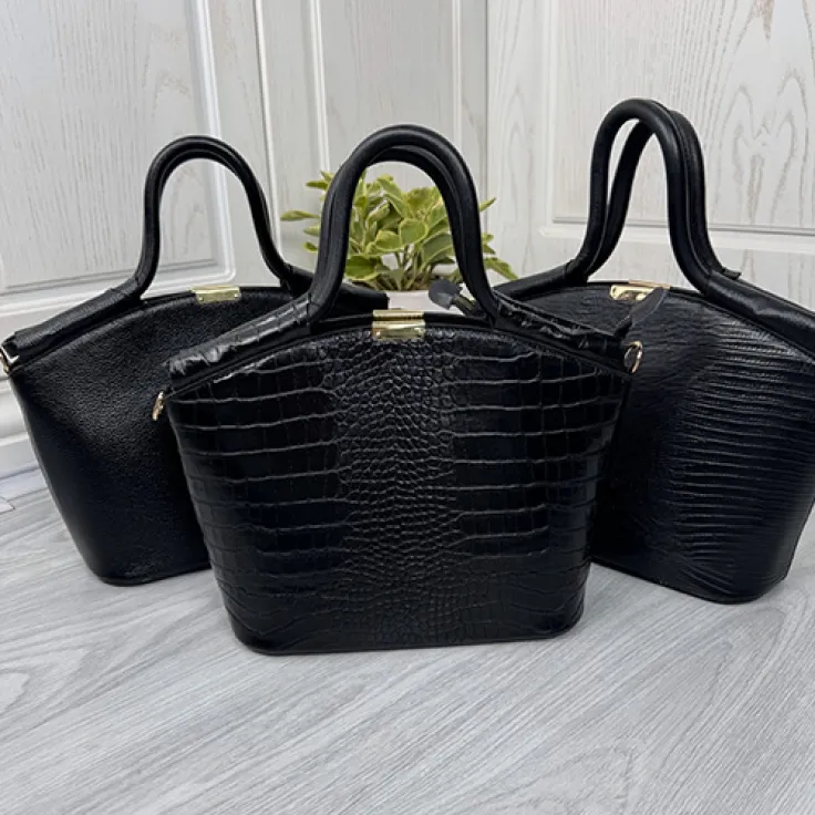 کیف زنانه چرمی دسته نعلی