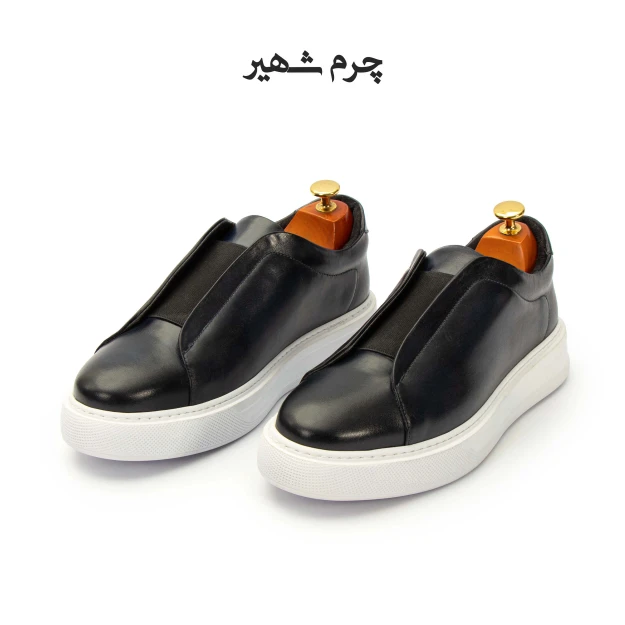 کفش مردانه چرم مدل ونس دست رنگ