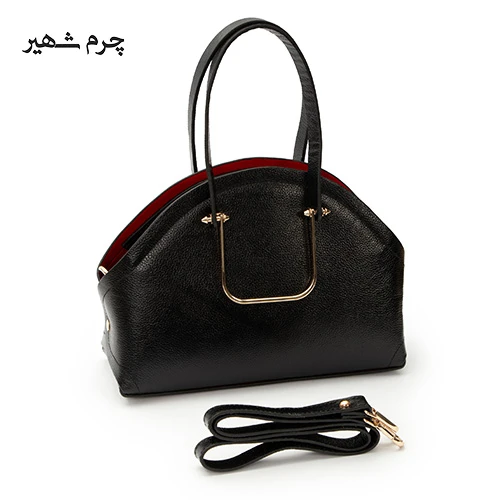 کیف زنانه چرم مدل دسته رکابدار